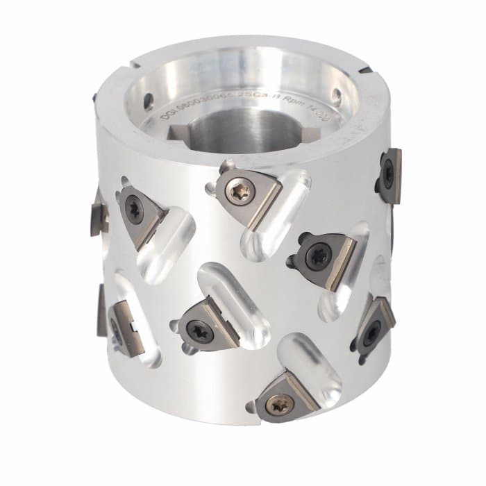 Premill DIA Cutter Heads with Replaceable Plates D=80 I=65 d=30+2CH Z=3+3 (18) a35° H=3 SYM Type C /