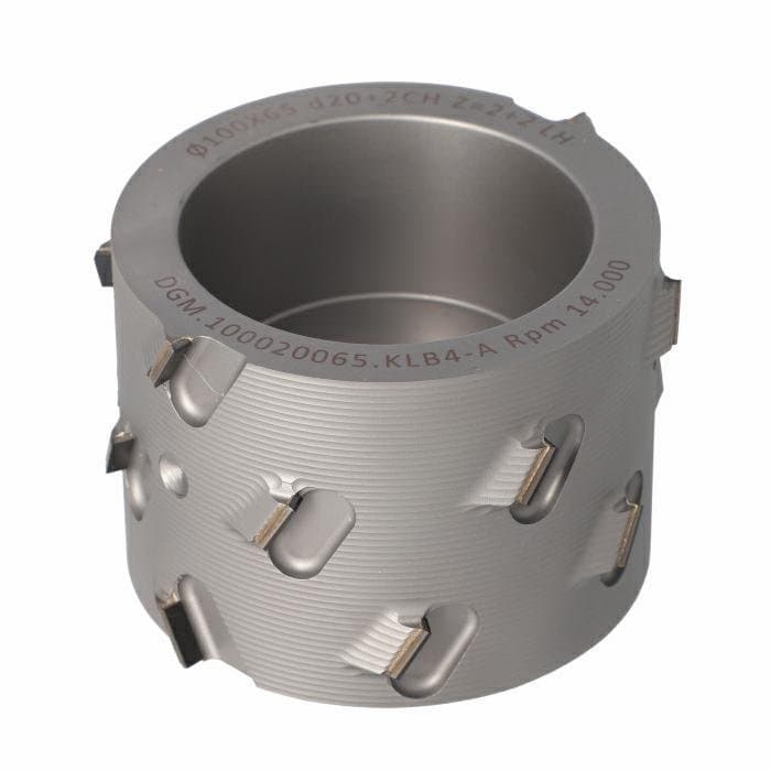 DGM.Cutterhead DIA D=100 I=65/75,5 d=20+2CH Z=2+2 (16) a30° H=4,5 LH type B 35 mm+collar down 5 mm