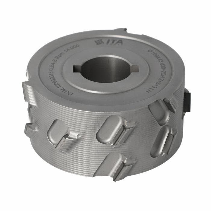 Pre-Mill Cutter DIA 3+3 D=100 I=43 d=30 +2CH  30° H=4,5 (15) Type B LH Lownoise