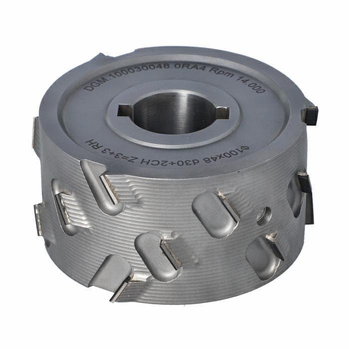 Pre-Mill Cutter DIA 3+3 D=100 I=48 d=30 +2CH  30° H=4,5 (18) Type A RH Lownoise
