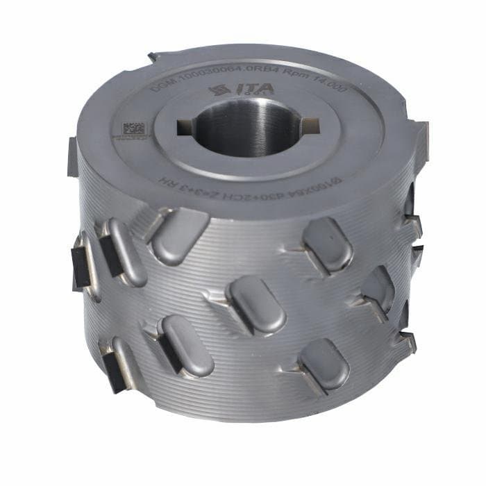 Pre-Mill Cutter DIA 3+3 D=100 I=64 d=30 +2CH  30° H=4,5 (24) Type B RH Lownoise