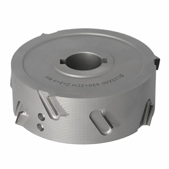 Pre-Mill Cutter DIA 3+3 D=125 I=40 d=30 +2CH  30° H=3,5 (9) Type A RH / LOW NOISE