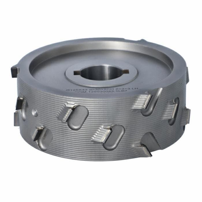 Pre-Mill Cutter DIA 3+3 D=125 I=43 d=30 +2CH  30° H=4,5 (18) Type B LH Lownoise