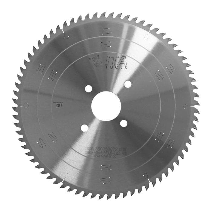 Diamond Panel sizing saw blade (EA) D=380 F=60 Z=72 K=4,8 P=3,5 PH: 2/14/100+2/14/125 H=8 FZ/TR