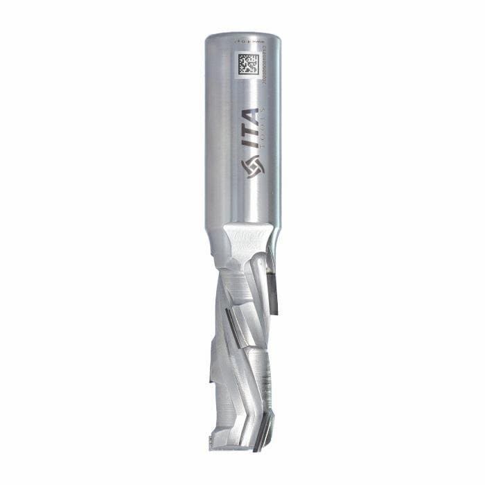 Router Bit DIA Z1+1 D=18 I= 45 L=107 S=20x50 RH  5PCD+1 HM H2,5 3 helix wings body  STAINLESS STEEL