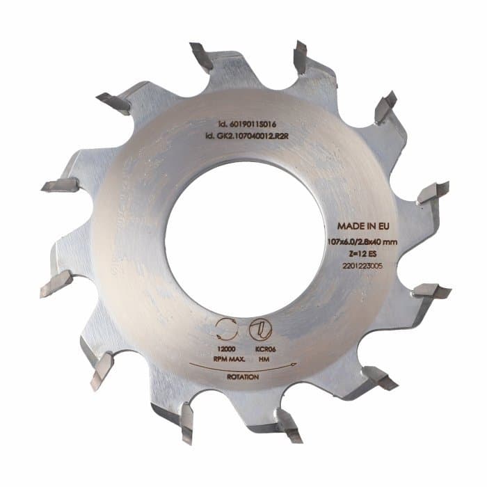GK2.Profile cutter HM D=107 F=40 Z=12 R=2 K=6 RH SCM K560 K360