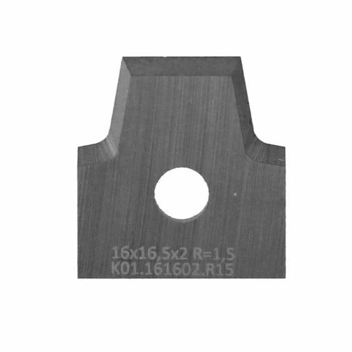 Profile knife HM 16x16,5x2 R=1,5