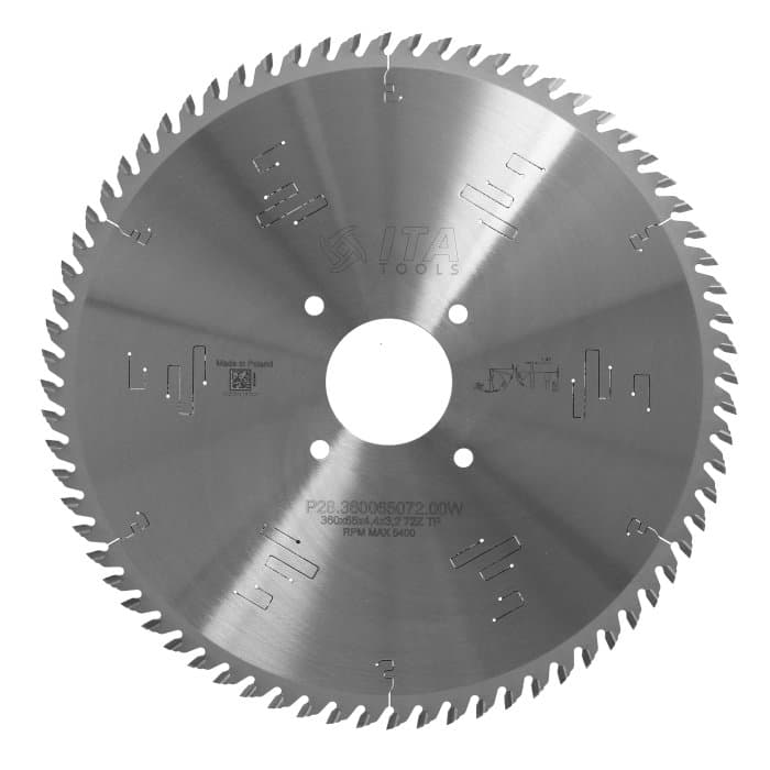 (M) Panel sizing saw blade D=360 F= 65 Z= 72 K/P=4,4/3,2 TP PH05 + 2/9/95