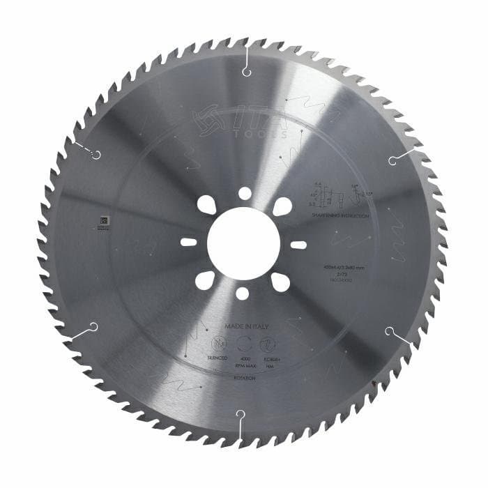 (M) Panel sizing saw blade D=450 F= 80 Z= 72 K/P=4,4/3,2 FZ/TR PH01