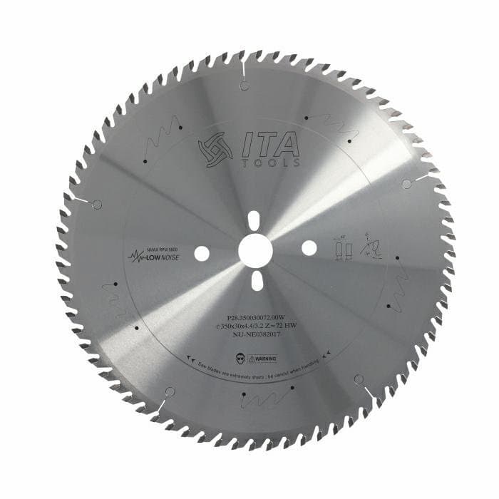 Panel sizing saw blade D=350 F= 30 Z= 72 K/P=4,4/3,2 TP PH03+2/13/94