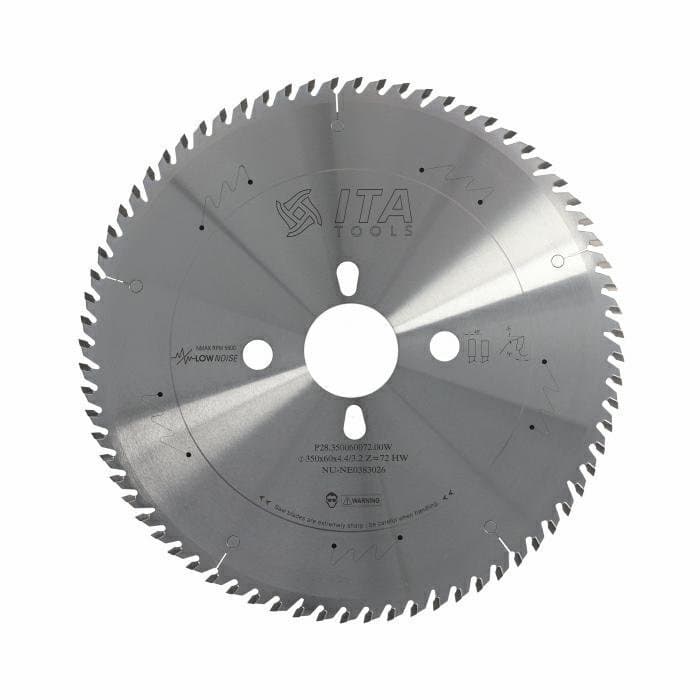 Panel sizing saw blade D=350 F= 60 Z= 72 K/P=4,4/3,2 TP PH04