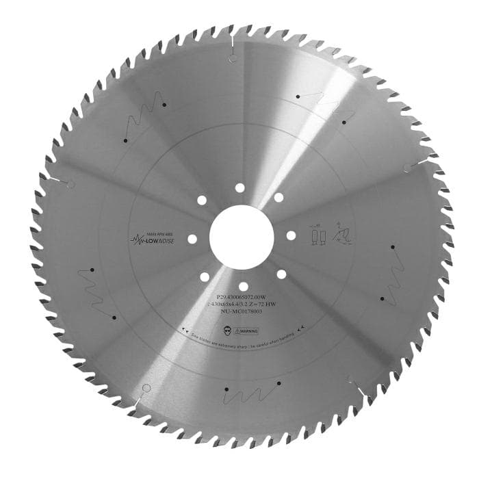 Panel sizing saw blade D=430 F= 65 Z= 72 K/P=4,4/3,2 TP PH05