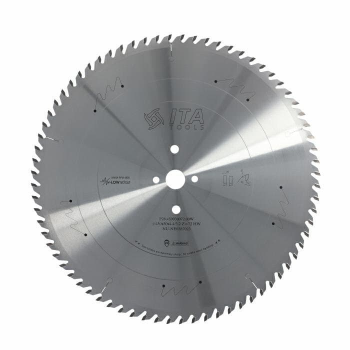 Panel sizing saw blade D=450 F= 30 Z= 72 K/P=4,4/3,2 FZ/TR PH:2/10/60+2/13/94