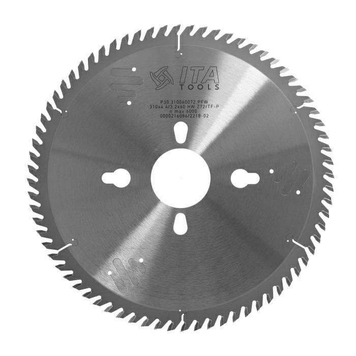 Panel sizing saw blade D=310 F= 60 Z= 72 K/P=4,4/3,2 FZ/TR NANO PH:2/14/100 special nano grain