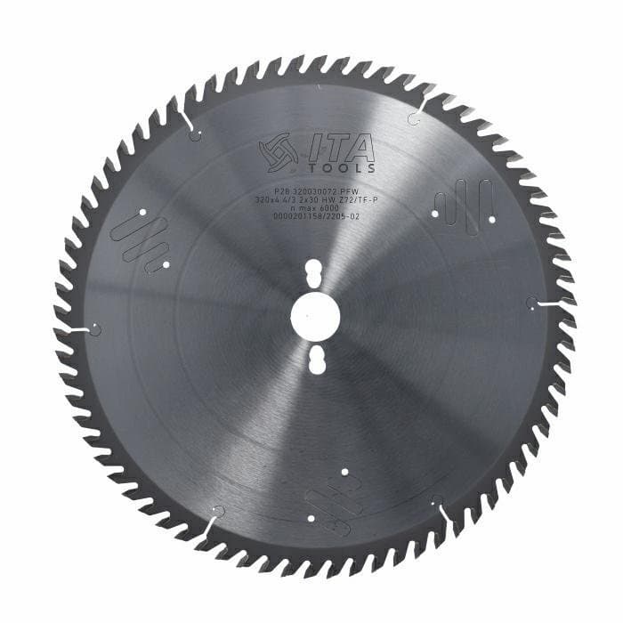 Panel sizing saw blade D=320 F= 30 Z= 72 K/P=4,4/3,2 FZ/TR NANO PH03 special nano grain