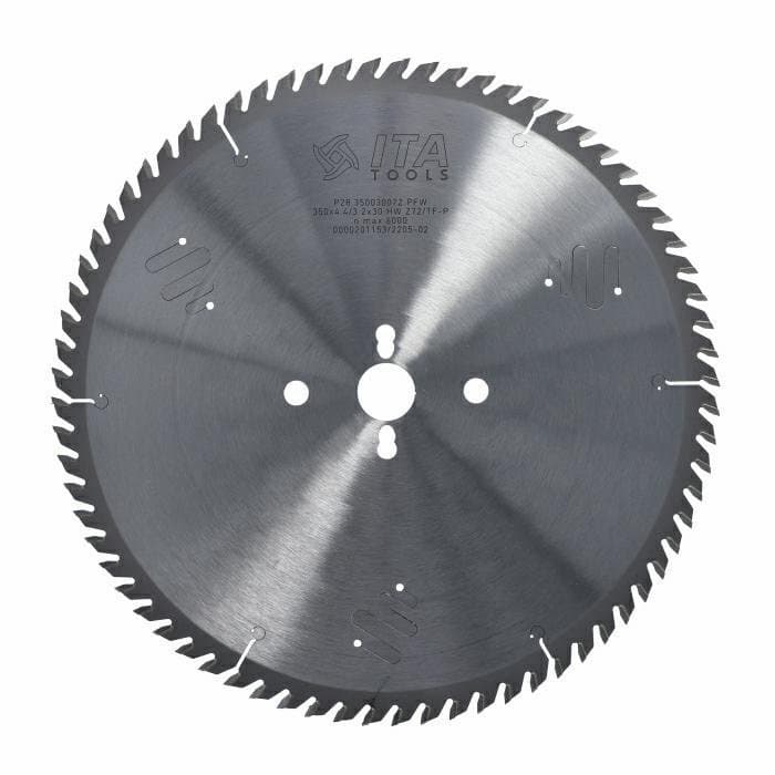 Panel sizing saw blade D=350 F= 30 Z= 72 K/P=4,4/3,2 TP NANO PH: 2/7/42 + 2/9/46,4 + 2/10/60 special