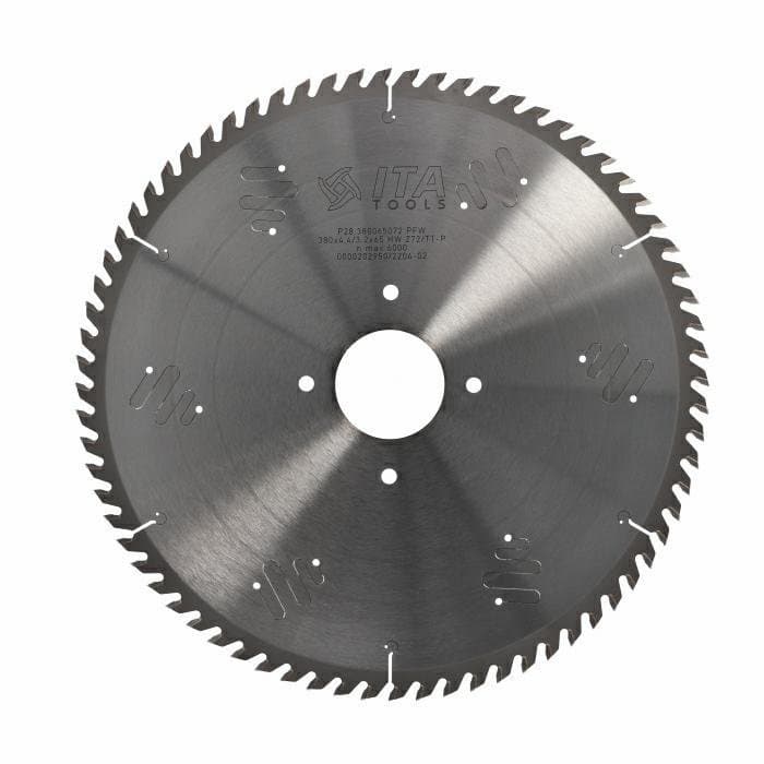 Panel sizing saw blade D=380 F= 65 Z= 72 K/P=4,4/3,2 TP NANO PH05 special nano grain