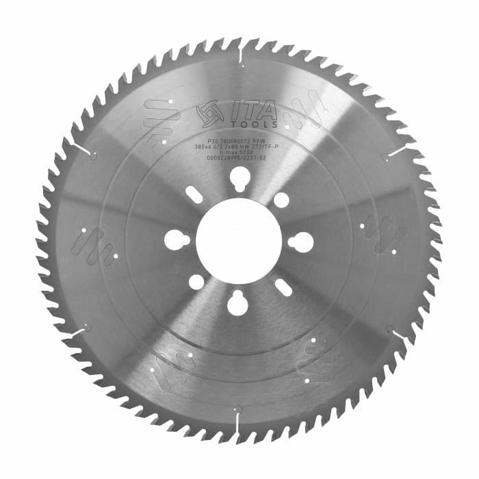 Panel sizing saw blade D=380 F= 80 Z= 72 K/P=4,4/3,2 TP NANO PH01 special nano grain