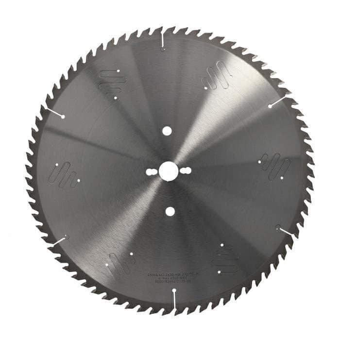 Panel sizing saw blade D=450 F= 30 Z= 72 K/P=4,4/3,2 TP NANO PH03 +2/13/94 special nano grain