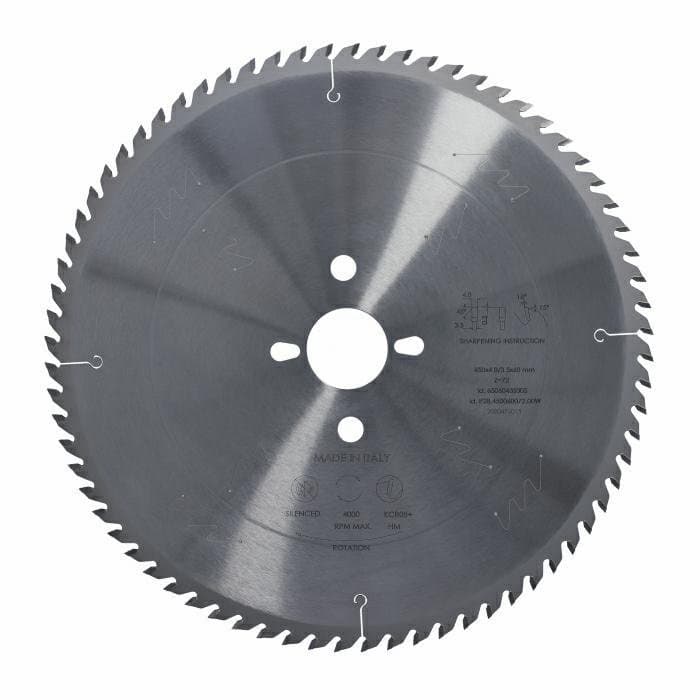 Panel sizing saw blade D=450 F= 60 Z= 72 K/P=4,8/3,5 PH04 special nano grain