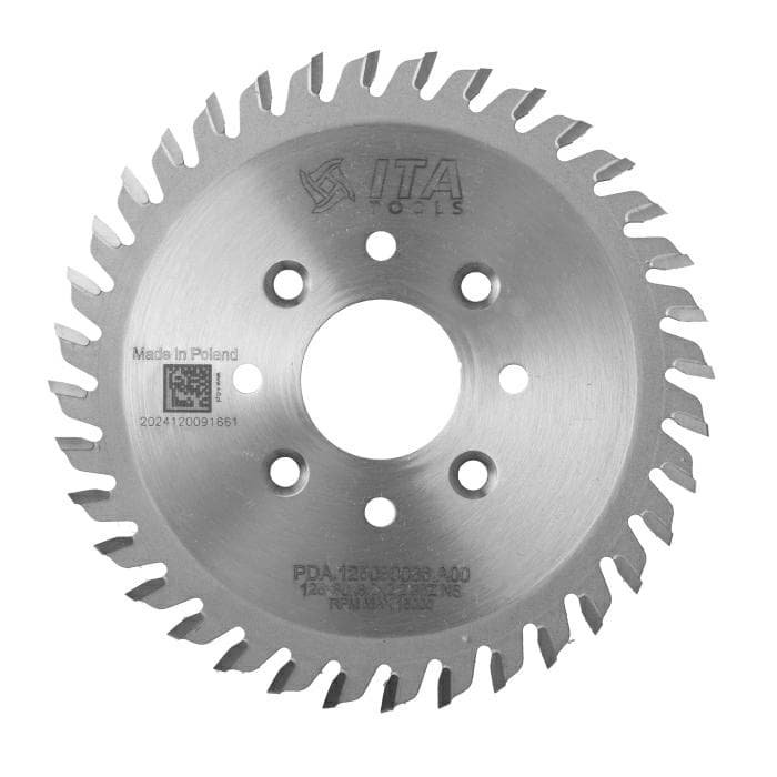 (M) Saw blade D=125 F= 30 Z= 36 K/P=3,2/2,2 WZ PH:4/M5/48 LH + 4/M5/48 RH HOMAG WEEKE BHX 500
