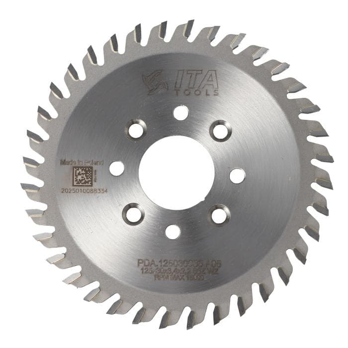 (M) Saw blade D=125 F= 30 Z= 36 K/P=3,4/2,2 WZ PH: 4/M6/48 LH + 4/M6/48 RH HOMAG WEEKE BHX 500