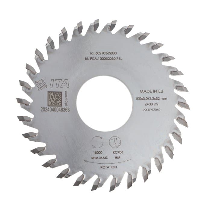 (M) Saw blade D=100 F= 32 Z= 30 K=3,0 LH Pos. Cehisa