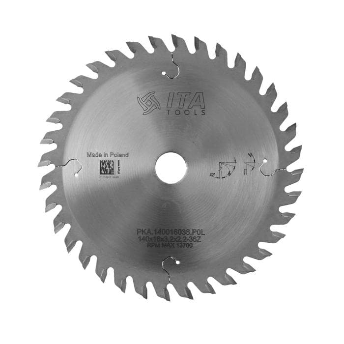 Trimming saw blade D=140 F= 16 Z= 36 K/P=3,2/2,2 DS Poz. OTT