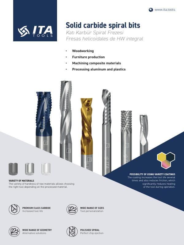 Solid carbide spiral bits