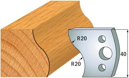PAIR KNIVES HL 40x4mm - 691.009