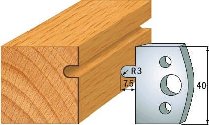 PAIR KNIVES HL 40x4mm - 691.010