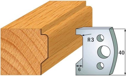 PAIR KNIVES HL 40x4mm - 691.032