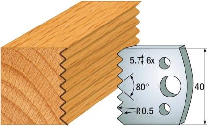 PAIR KNIVES HL 40x4mm - 691.077