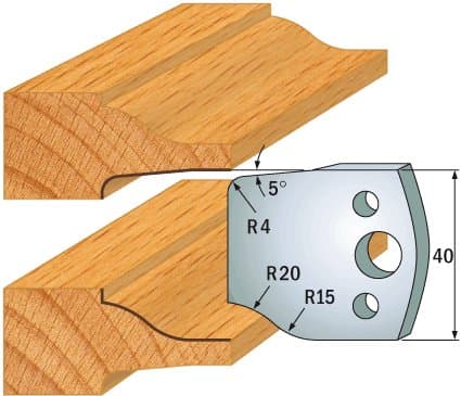 PAIR KNIVES HL 40x4mm - 691.100