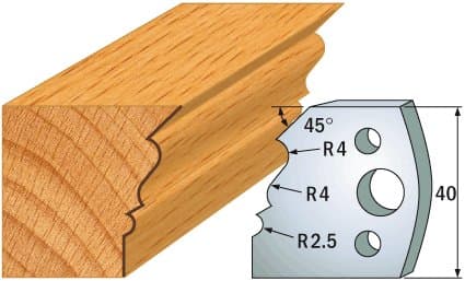 PAIR KNIVES HL 40x4mm - 691.107