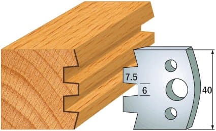 PAIR KNIVES HL 40x4mm - 691.114