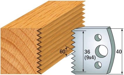 PAIR KNIVES HL 40x4mm - 691.117