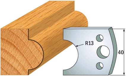 PAIR KNIVES HL 40x4mm - 691.119
