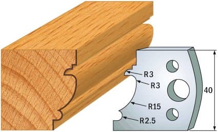 PAIR KNIVES HL 40x4mm - 691.121