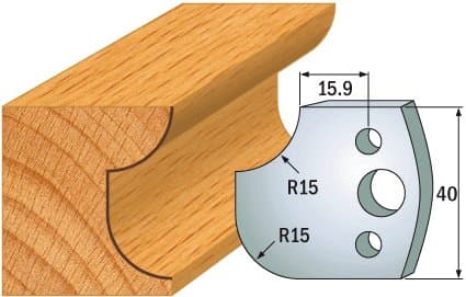 PAIR KNIVES HL 40X4mm - 691.177