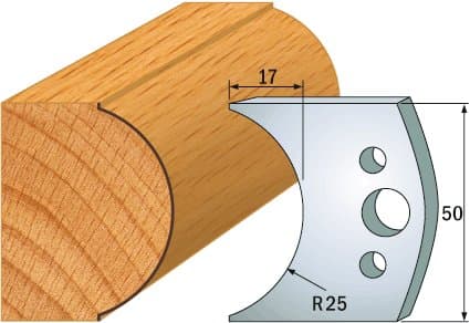 PAIR KNIVES HL 50x4mm - 691.546