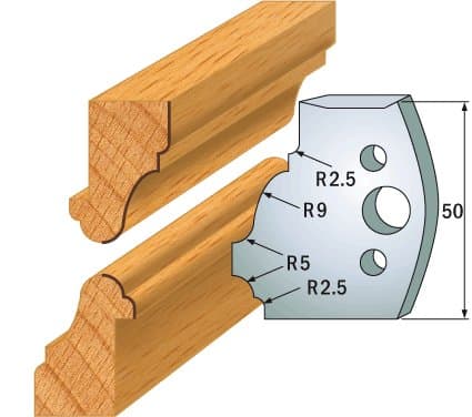 PAIR KNIVES HL 50x4mm - 691.558