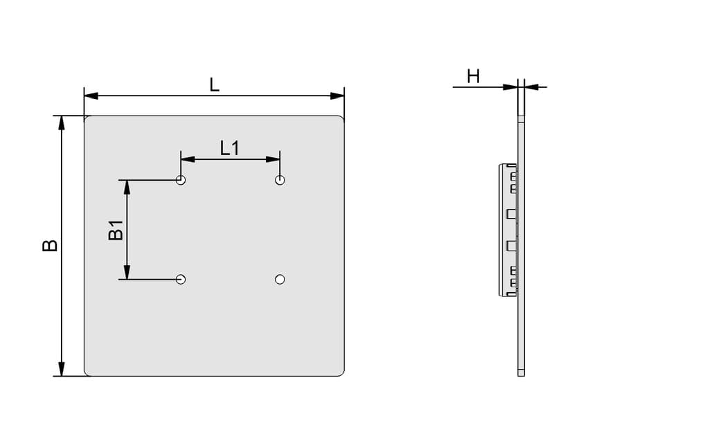 Adapter-Plate Innospann for Biesse console ISAP-B