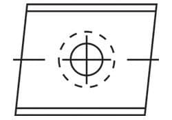 Two-edge, single-hole, right-handed interchangeable knives with chamfer (7)