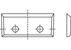 Four-edge, two-hole interchangeable knives (31)