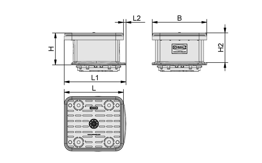 VCBL-B Vacuum Blocks 140x130