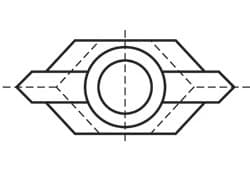Undercutting and grooving interchangeable inserts (42)