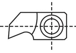 Undercutting and grooving interchangeable inserts (46)
