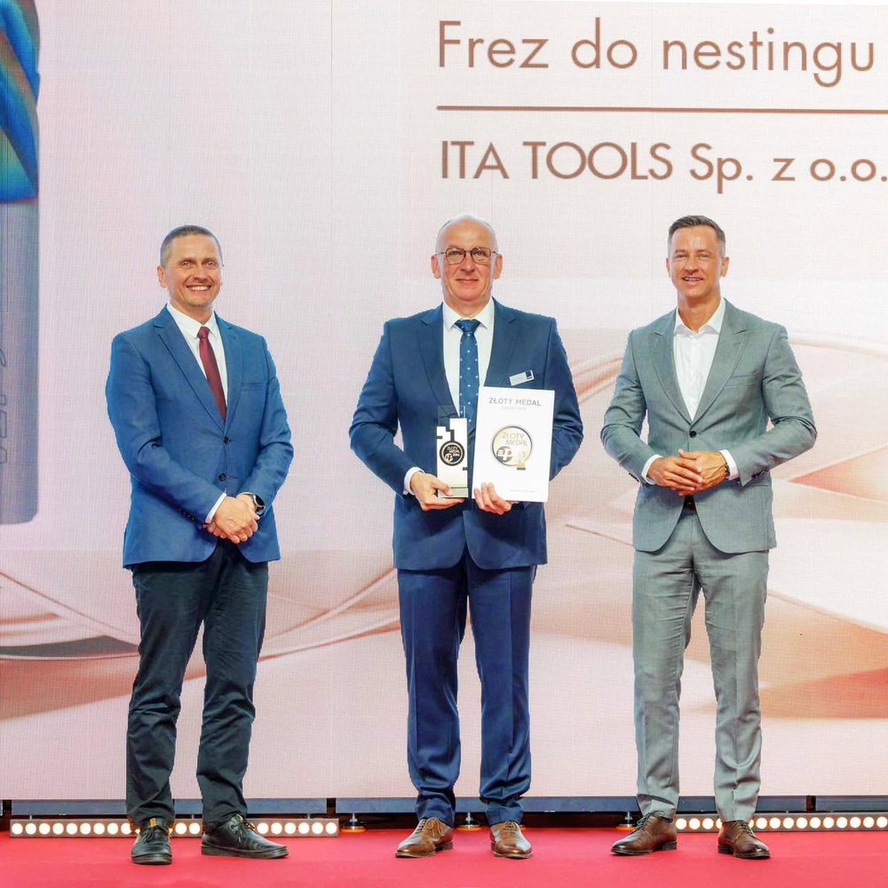 MTP Group Gold Medal presented to ITA TOOLS Sp. z o.o. for the nesting router bit, DREMA 2026